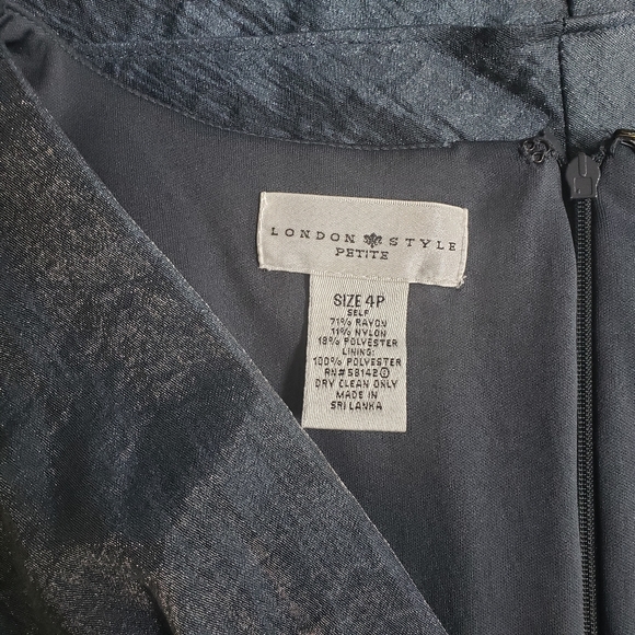 London Style Tiered Ruffle Dress Sz 4 - Picture 7 of 7